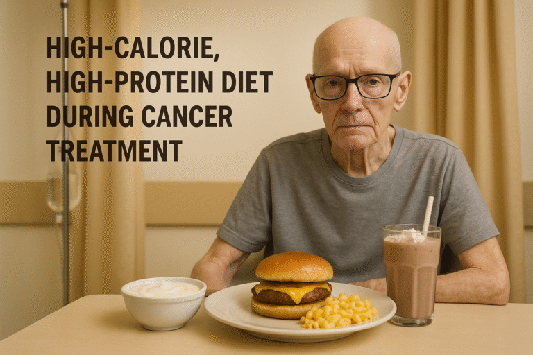 High-calorie, high-protein diet during cancer treatment