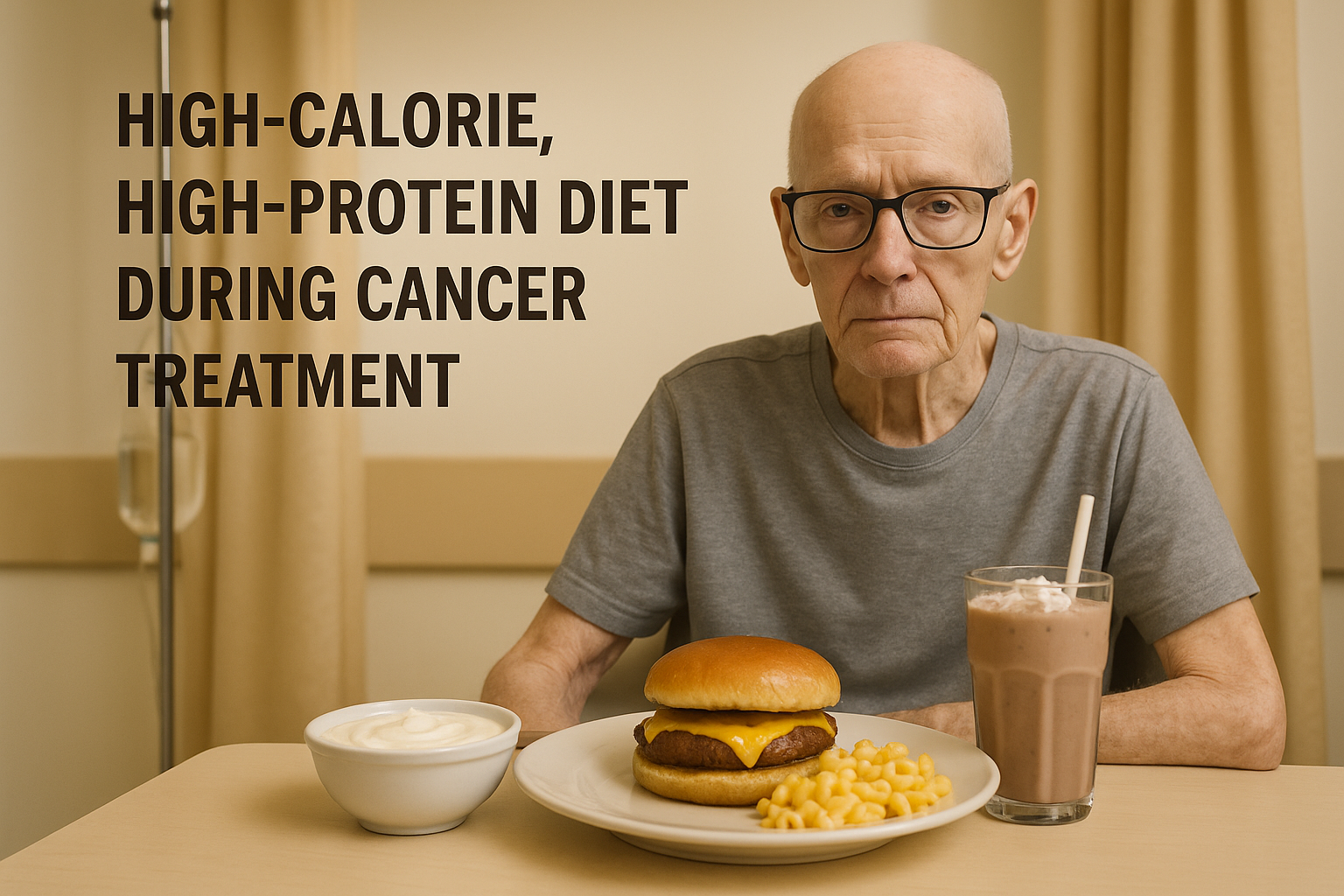 High-calorie, high-protein diet during cancer treatment
